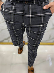Retro Style Palid Slacks Men s Casual Slightly Stretch Pants