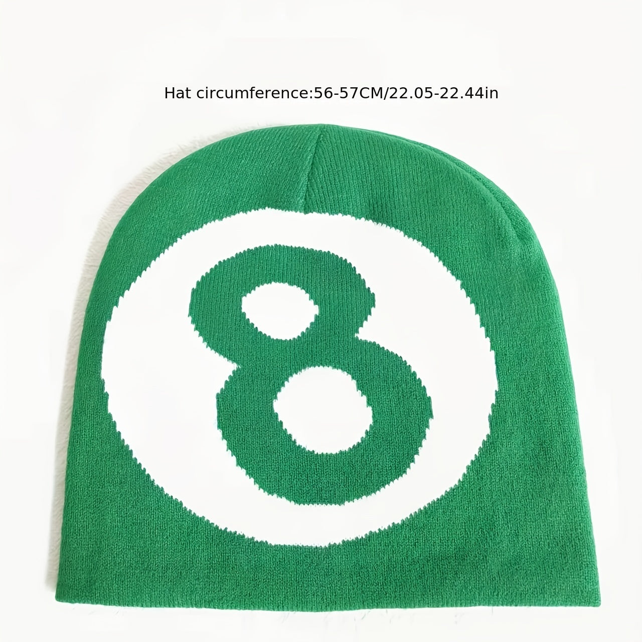 Jacquard Hip Hop Beanie Double Knitted Y2K Skull Cap Unisex Warm Knit Hat