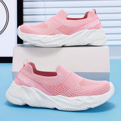 Boy's Woven Slip On Sock Shoes Comfy Sneakers for Outdoor Activities