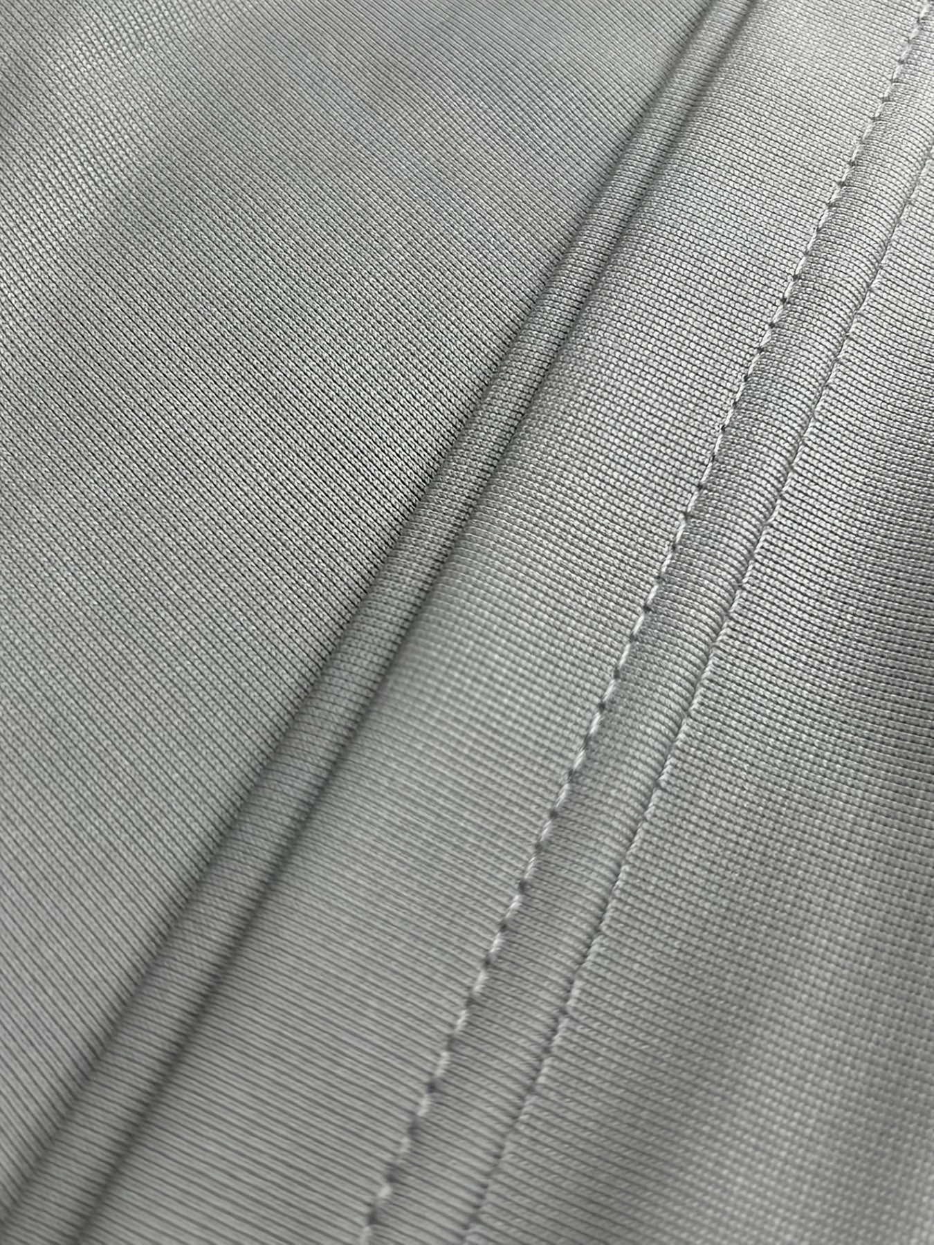 Men's Grey Football Jersey Embroidered V-Neck Shirt