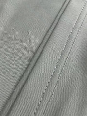 Men's Grey Football Jersey Embroidered V-Neck Shirt