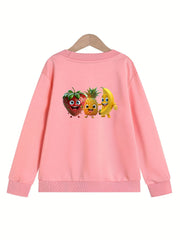Girls' Fruits Graphics Sweatshirt - Fall Winter