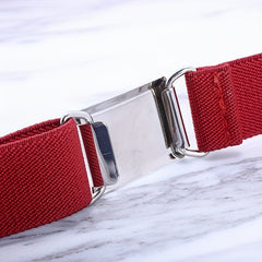 Stretch Belt for Jeans Pants Elastic Adjustable Buckle Belt