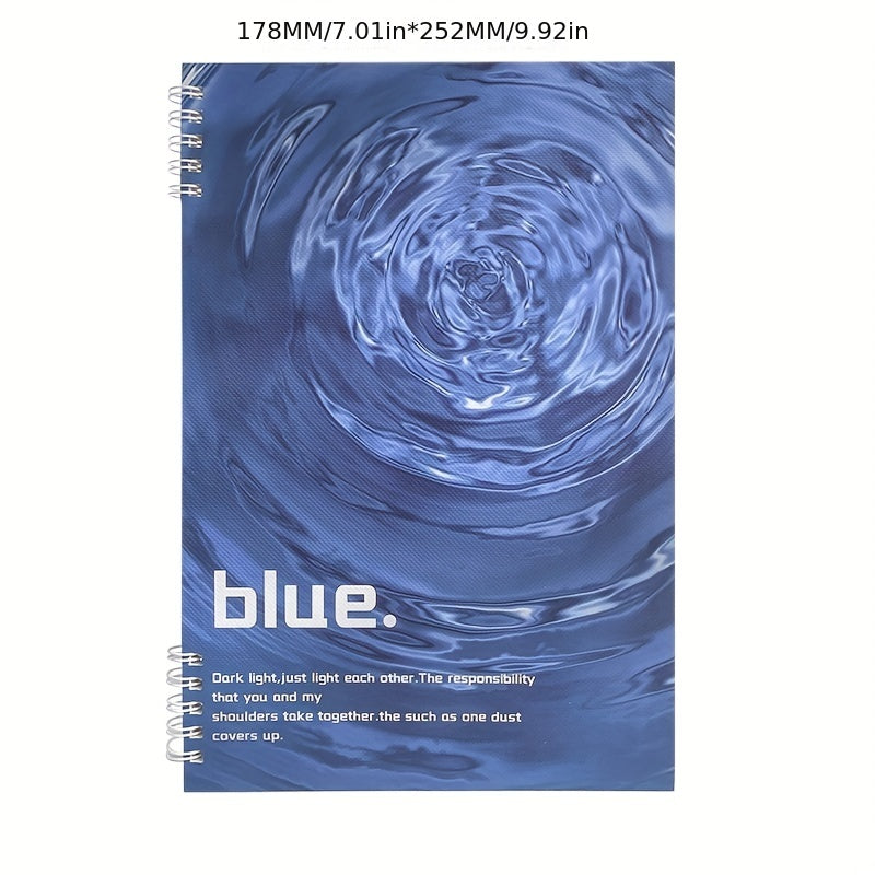 B5 Spiral Notebook 60 Sheets 120 Pages Leather Hardcover College Ruled