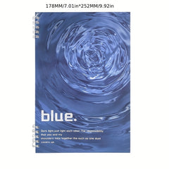 B5 Spiral Notebook 60 Sheets 120 Pages Leather Hardcover College Ruled
