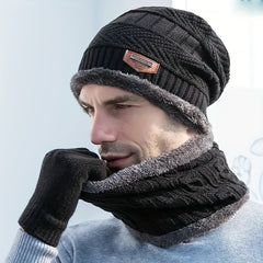 Winter Knitted Hat & Scarf Set, Fashionable & Warm