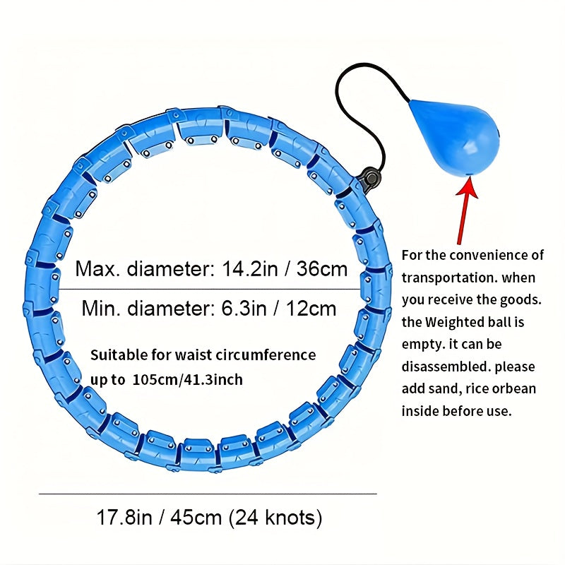 Adjustable Fitness Hoops for Men & Women - Yoga, Pilates & Home Gym Equipment