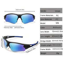 Stylish Unisex Sunglasses for Sports and Outdoor Activities