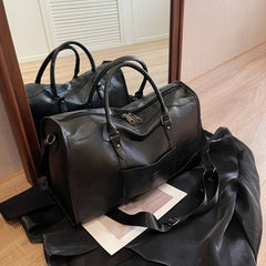 Retro Lightweight Travel Zipper Bag Large Capacity Fitness Tote Bag
