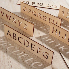 Montessori Wooden Letters Writing Practice Board