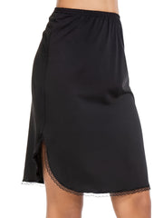 Lace Trim Solid Skirt Sexy Half Slips Petticoat Women's Underwear