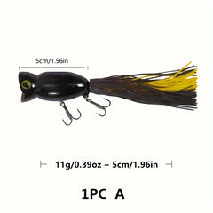 1pc Topwater Popper Lure 11g 0.38oz 1.96in