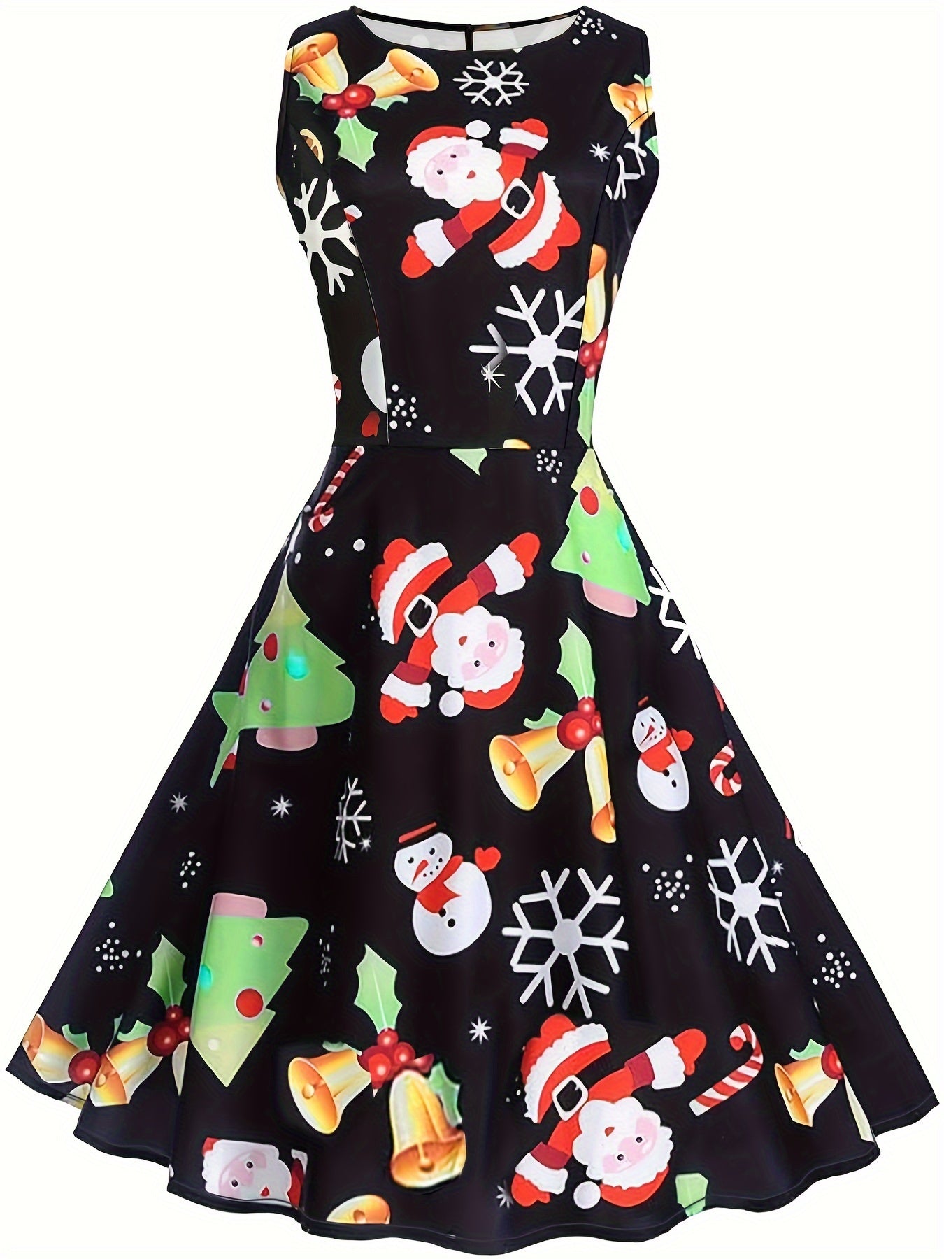 Christmas Dress Women's Plus A line Tank Dress