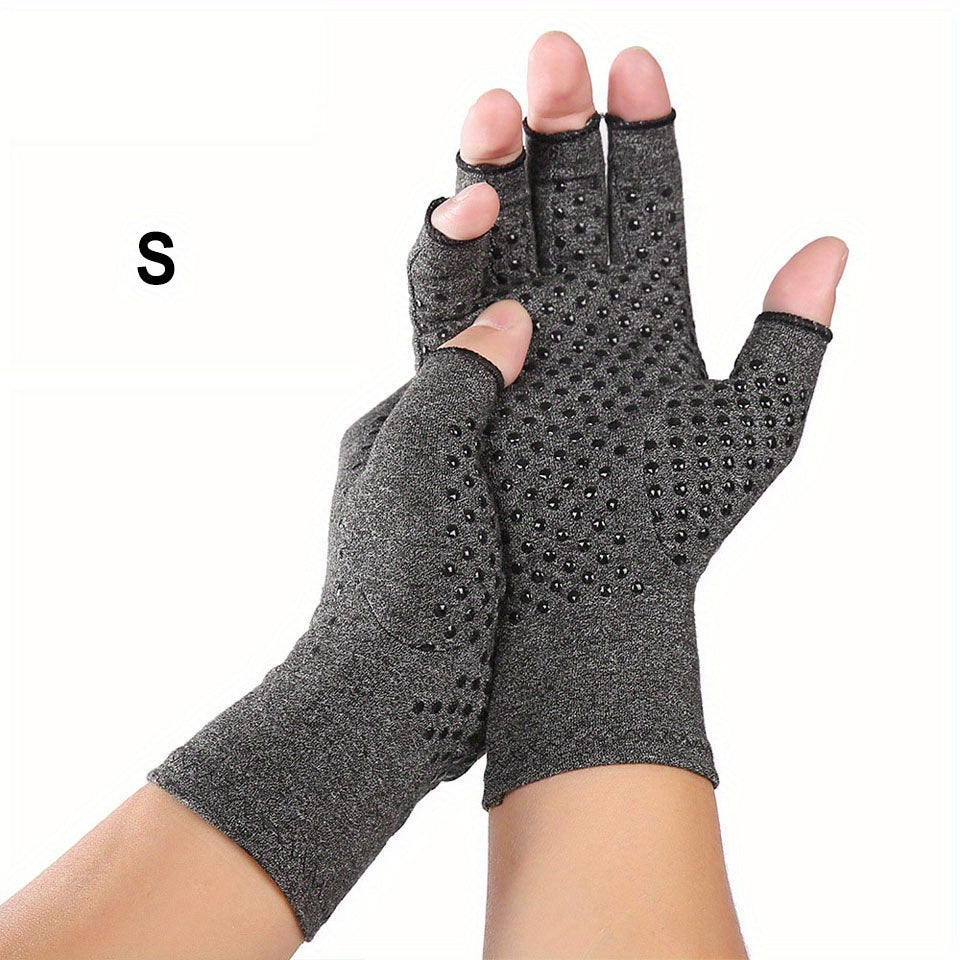 2pcs Gel Half Fingered Health Fitness Gloves Non Slip
