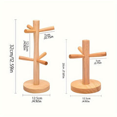 Wooden Cup Rack Kitchen Shelf Two Sizes