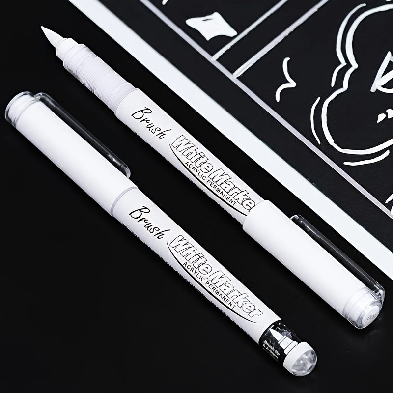 3pcs Waterproof Acrylic Ink Marker Pens for DIY Crafts & Art Supplies