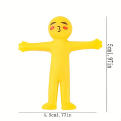 22pcs Yellow Figure Toys Soft Rubber for Christmas Party Decorations