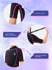 REALON Kids 2mm Shorty Wetsuit For Girls Boys