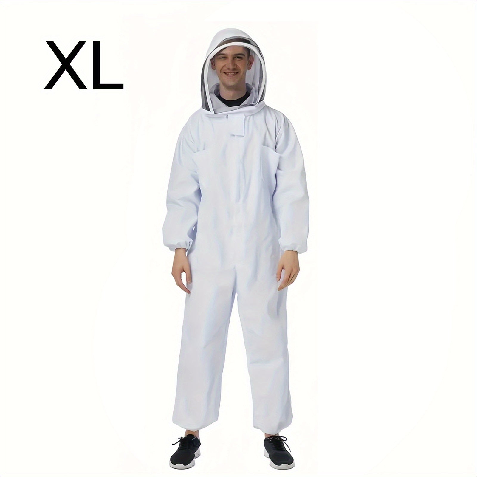 Ventilated Beekeeping Suit with Veil Hood - Stay Safe While Beekeeping