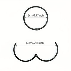 10pcs Metal Shower Curtain Rings Curtain Hanging Hooks
