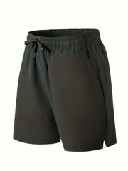Men's Quick Dry Comfy Shorts with Zipper Pockets