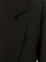 Graffiti Print Open Front Blazer Modest Long Sleeve Blazer