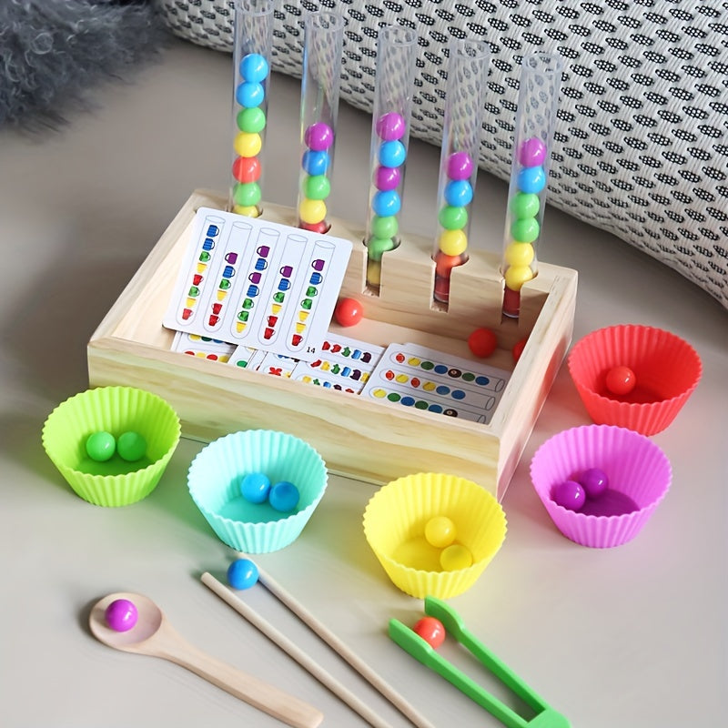 Montessori Test Tube Clip Beads Educational Toy