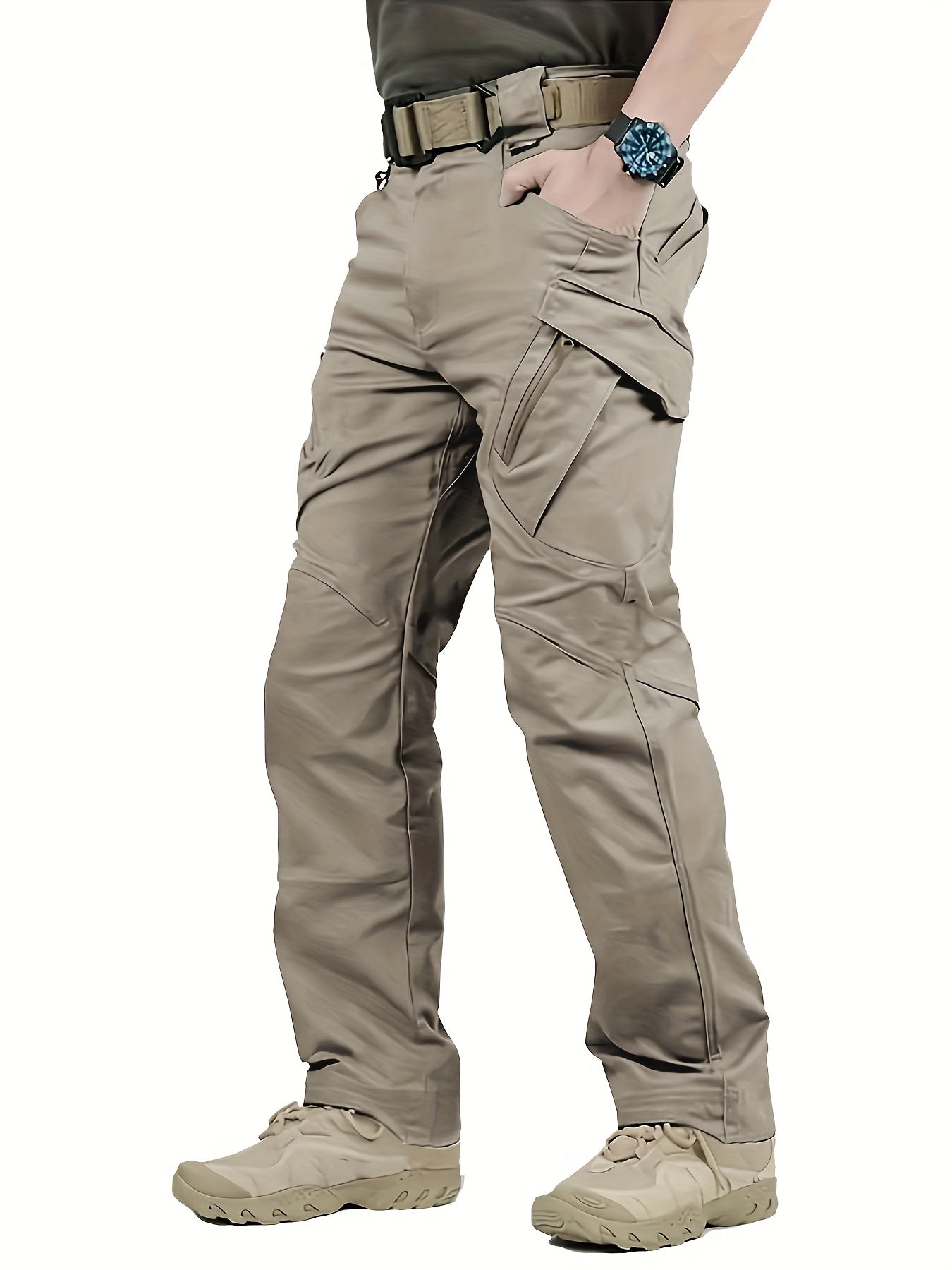 Men's Waterproof Tactical Pants w/ Pockets for Hiking