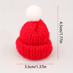 1pc Mini Woolen Hat DIY Small Hat Halloween Christmas Party Decors