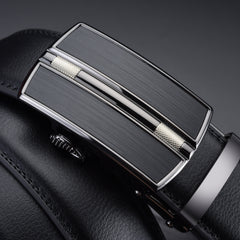 ZDC X08 Men's Leather Belt Automatic Buckle Casual C Step Line 14