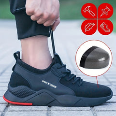 Unisex Steel Toe Work Sneakers Safety Shoes Puncture Proof