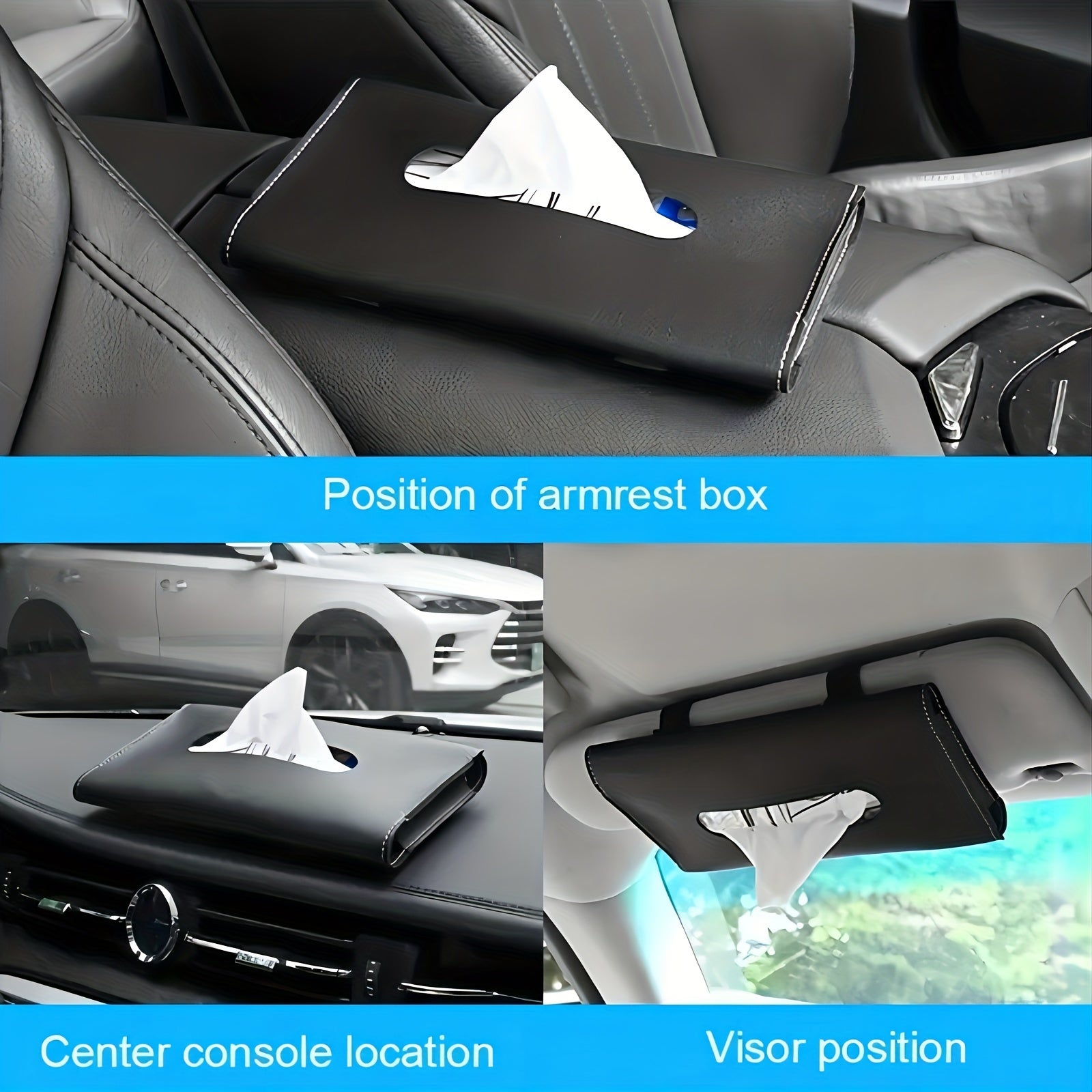 Car Sun Visor Tissue Box Creative Car Tissue Box