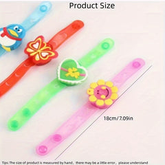 Kids Glitter Silicone Bracelet Toy - Mixed Random Hair