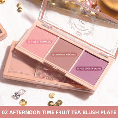 3-Piece Natural Nude Tone Blush & Highlighter Set