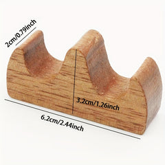 Wooden Paintbrush Holder Pen Organizer Log Pen Shelf Brush Organizer