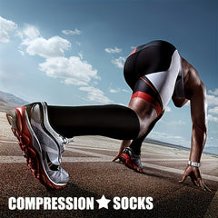 2 Pairs Copper Compression Socks 15-20mmHg Knee High for Women & Men