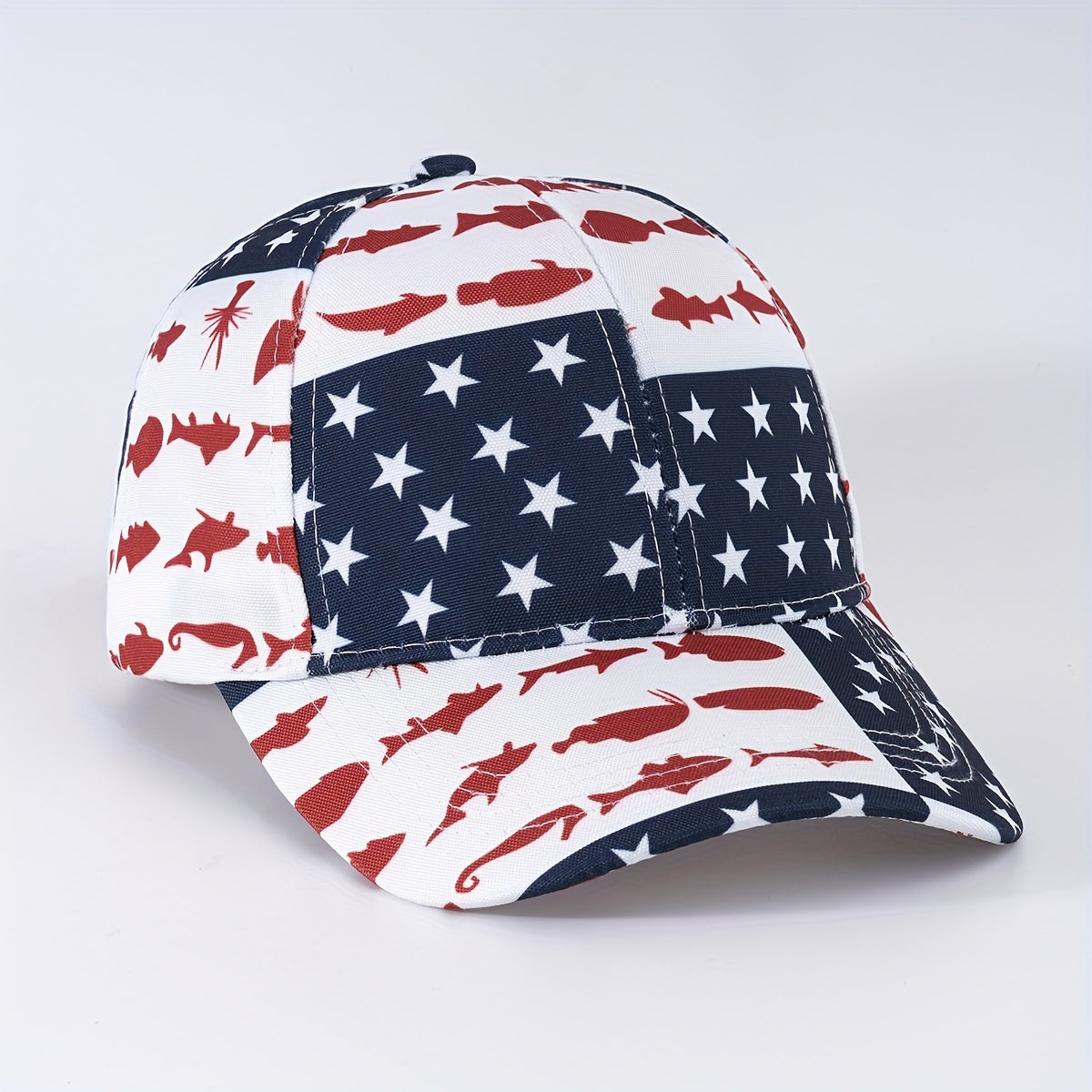 Skull Star Printed Baseball Cap Unisex Lightweight Hip Hop Dad Hat