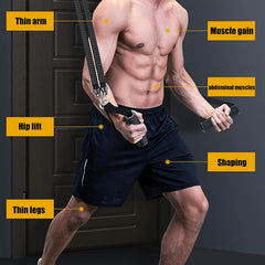 Adjustable Yoga Resistance Band Pedal Puller for Strength Training