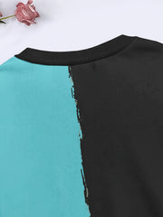 Tie Dye Pattern Long Sleeve Crew Neck Sweatshirt For Spring Fall