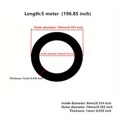 10mm Transparent PVC Plastic Water Pump Tube for Fish Tank