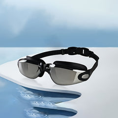 Electroplated Large Frame Swimming Goggles Anti fog Anti UV Swimming Glasses