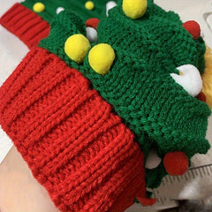 Men's Christmas Tree Pattern Knit Hat