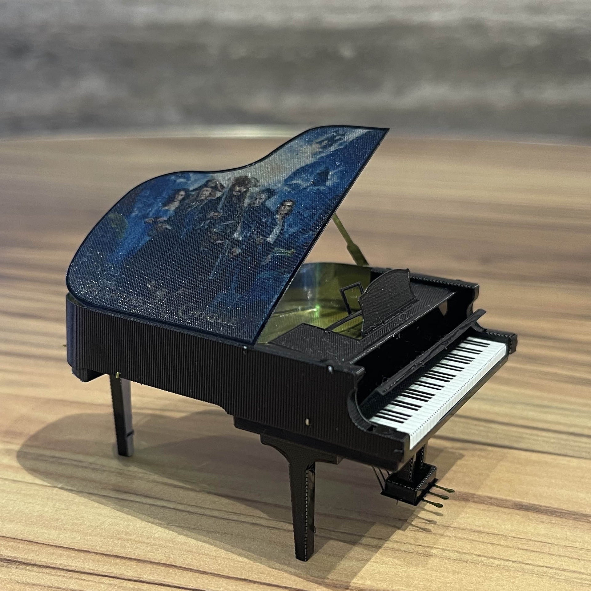 Metal Piano 3D Puzzle DIY Assembly Model Stainless Steel Gift