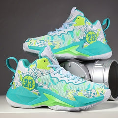 Boy's Block Basketball Shoes Comfy Non Slip Sneakers