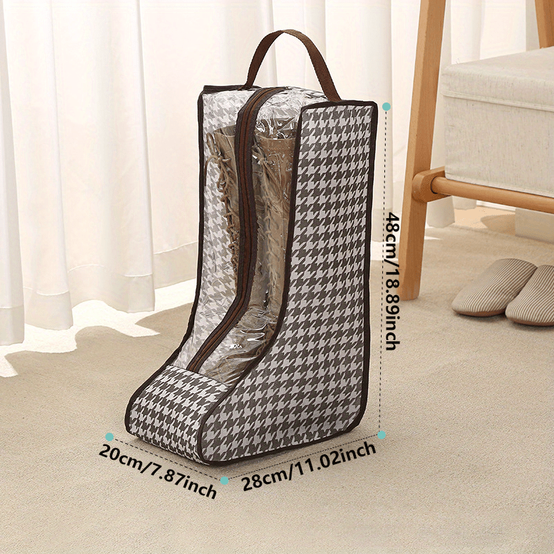 3D Clear Hangable Shoe Storage Bag Waterproof Boots Storage Bag