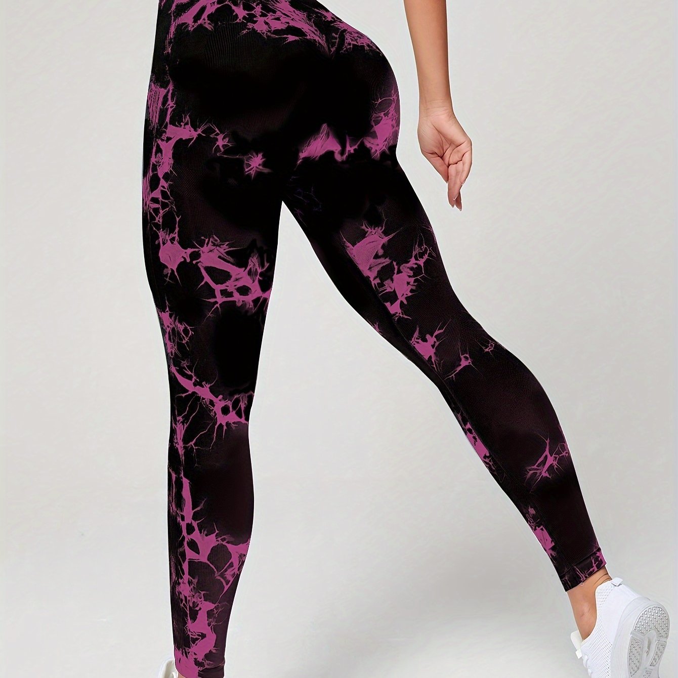 Tie Dye Seamless Fitness Pants Sports Yoga Leggings