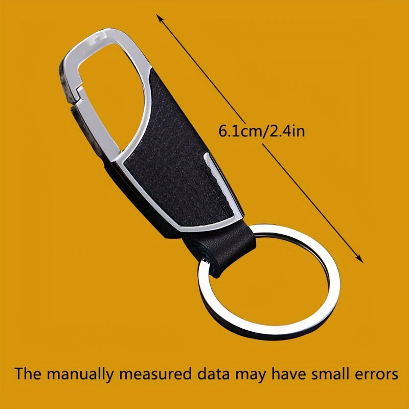 2pcs Leather Keychain Creative Gift For Men