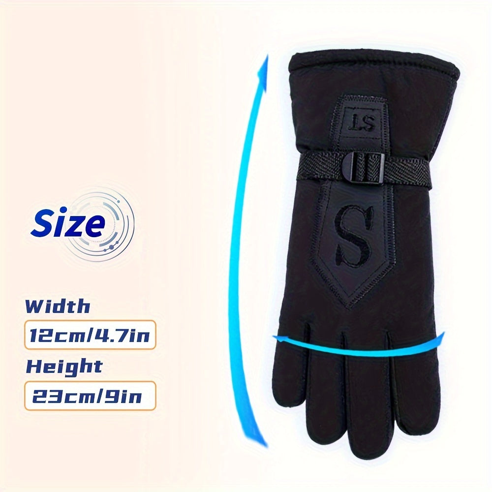 Winter Thermal Touch Screen Gloves - Full Fingered Ski Gloves For Women And Men