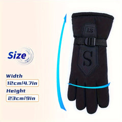 Winter Thermal Touch Screen Gloves - Full Fingered Ski Gloves For Women And Men