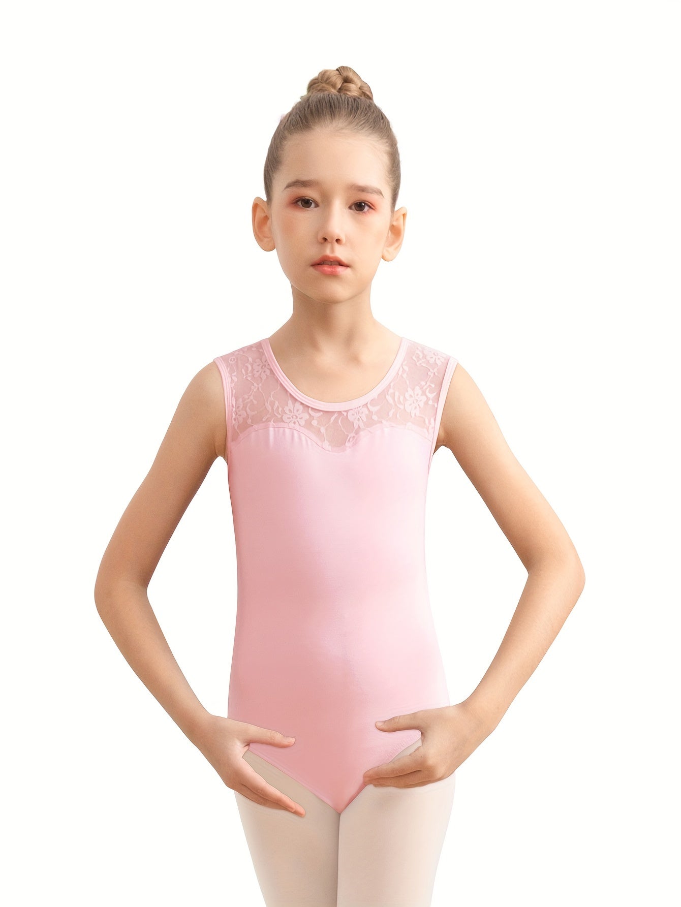 Girls Dance Lace Leotard Kids Ballet Wear Leotards Water Drop Hollow